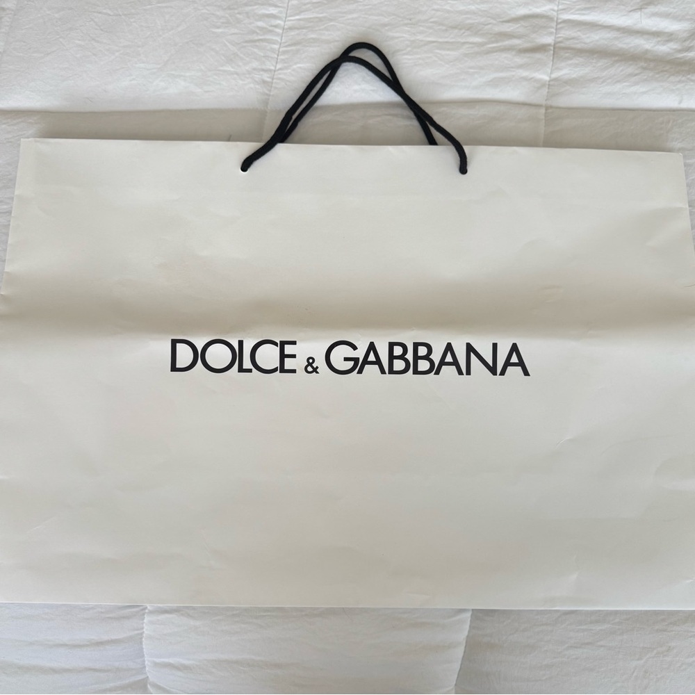 Dolce Gabbana Reusable Paper Shopping Bag 15.5" x 23.5" x 8"
